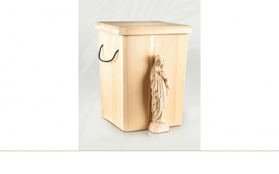 Holzurne mit Madonna   <small>(U99)</small>